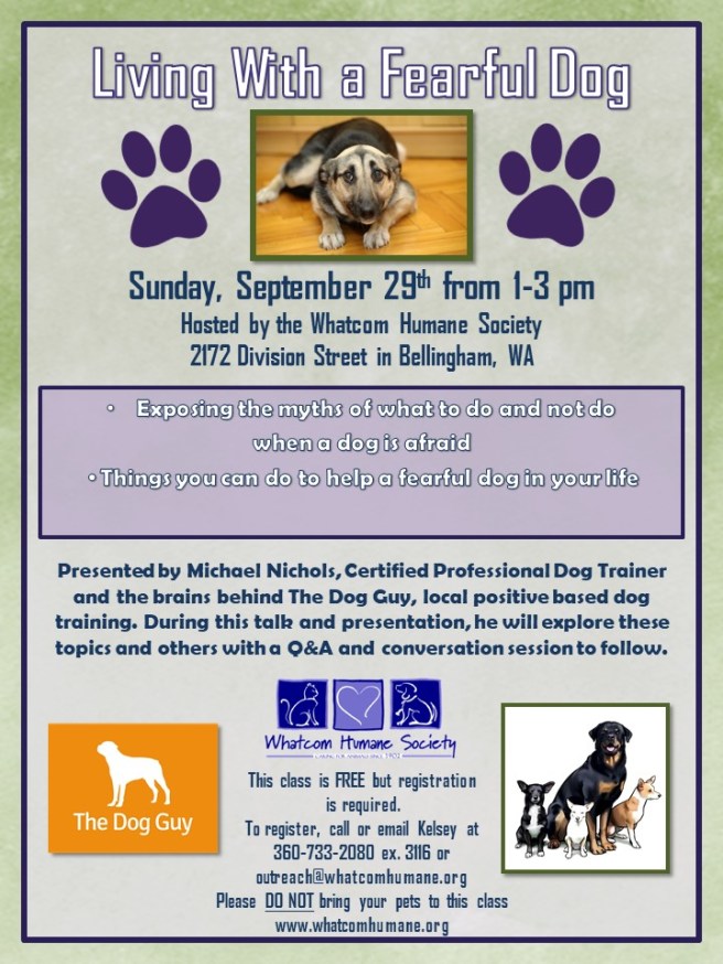 Fearful Dogs Class Sept 2019